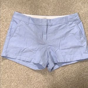 Blue Linen J Crew shorts